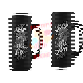 Oso Boxeador América Proud Red Boxer Taza de café - Regaloses