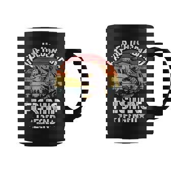 Padre Marido Pesca Leyenda Daddy Hombres Abuelo Pesca Taza de café - Regaloses