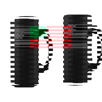 PAN AFRICAN USA AMERICAN FLAG BLACK LIBERATION PRIDE Graphic Print Coffee Mug - Monsterry