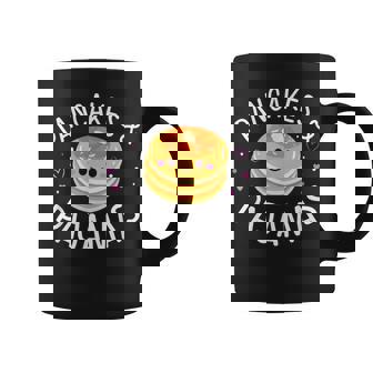 Pancakes And Pajamas Cute Kawaii Slumber Party Graphic Print Coffee Mug - Monsterry