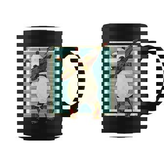 Panda Bear Doing a Dab Dance Move In Pencil Drawing Style Graphic Print Coffee Mug - Monsterry