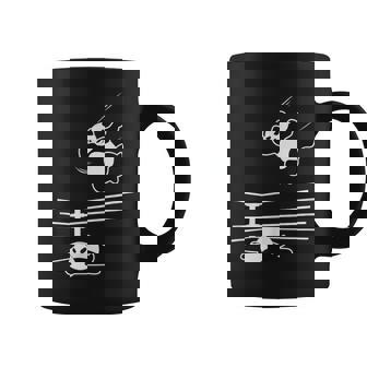 Panda Bear Wrestler Wrestling Grappling Graphic Print Coffee Mug - Monsterry