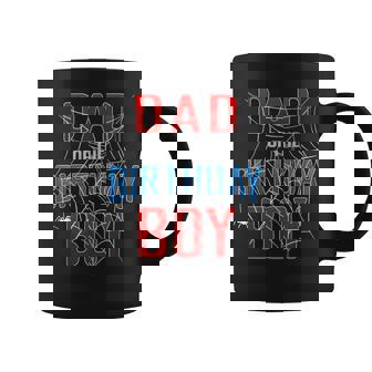 Papá Of The Birthday Boy Spider Web Bday Boy Spider Lover Taza de café - Regaloses