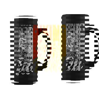 Papá Ciclista En Bicicleta Padre Motorista Papá Ciclista Taza de café - Regaloses