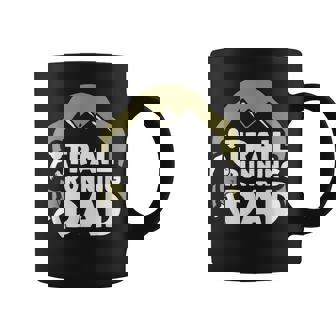 Papá Del Trail Running Senderos Corredor Ejecutar Sendero Taza de café - Regaloses