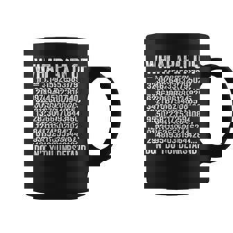 What Part Of Don't You Understand Pi Number Teacher Graphic Print Coffee Mug - Monsterry