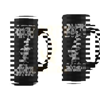 Party Animal Husky Joyful Vibe Dancing Energy Premium Graphic Print Coffee Mug - Monsterry