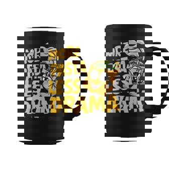 More Pasta Less Drama Pasta Party Graphic Print Coffee Mug - Monsterry