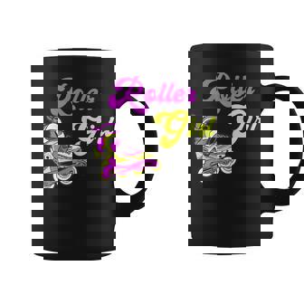 Patinador En Línea Roller Girl Patinaje Derby Sport Taza de café - Regaloses