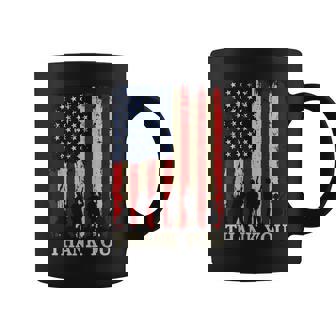 Patriotic Thank You Us Army Veterans Day American Flag Gifts Graphic Print Coffee Mug - Monsterry