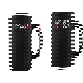 PCA Heartbeat Patient Care Assistant PCA Nurse Graphic Print Coffee Mug - Monsterry