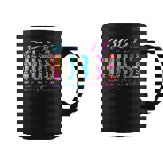 Pcu Nurse Love Inspire Heal Watercolor Small Black Coffee Mug | Seseable UK