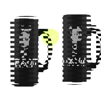 Pea Pun Peas-Out Jokes Sarcastic Graphic Print Coffee Mug - Monsterry