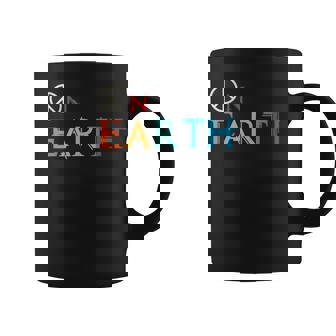 Peace On Earth Peace Sign Symbol Hippie World Love Pacifist Graphic Print Coffee Mug - Monsterry