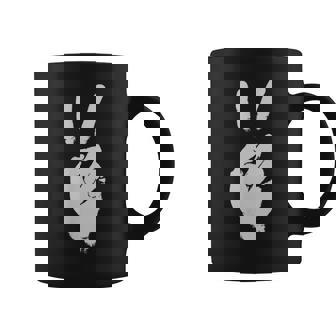 Peace Hand Sign Peaceful Love Good Bye Sign Language Shirt Graphic Print Coffee Mug - Monsterry
