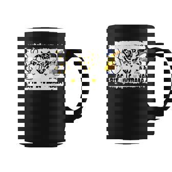 Peace Love Banana Fresh Fruit Lover Vegan Banana Coffee Mug | Mazezy