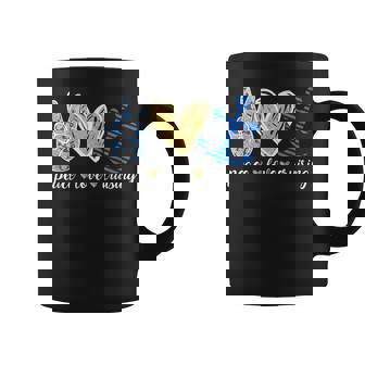 Peace Love And Cruising Ocean Vacation Cruise Ship Anchor Graphic Print Coffee Mug - Monsterry