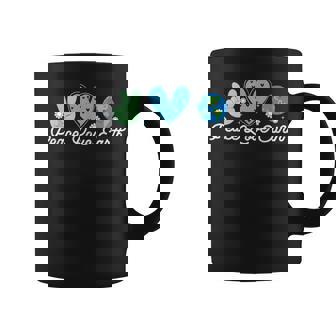 Peace Love Earth Day Everyday Hippie Planet Anniversary Coffee Mug - Thegiftio UK
