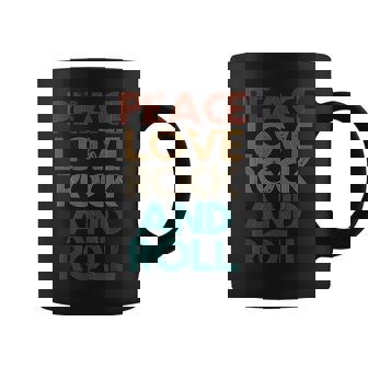 Peace Love Rock N Roll Vintage Band Rock Concert Lovers Coffee Mug - Thegiftio UK