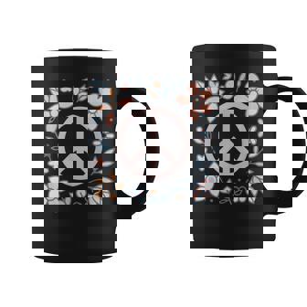 Peace Sign Love Happy Vibes Freedom Love Graphic Print Coffee Mug - Monsterry