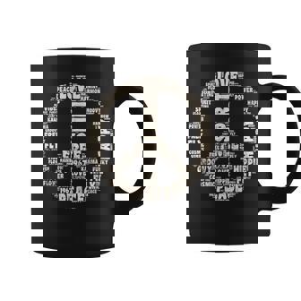 Peace Symbol Love Hippie Costume 60s 70s Peace Sign Graphic Print Coffee Mug - Monsterry
