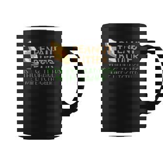 Peanut Butter Is The Glue That Holds My Life Together Graphic Print Coffee Mug - Monsterry
