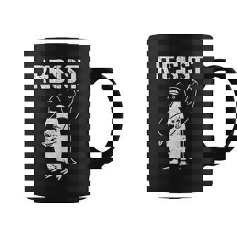 Penguins Against Tariffs Resist Penguin Activism Coffee Mug | Seseable UK