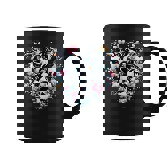 Penguins Love Beautiful Colorful Penguin Art Animal Graphic Print Coffee Mug - Monsterry