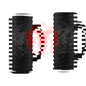 Pentáculo Pentagrama Estrella Wiccan Satanista Demoníaco Taza de café - Regaloses