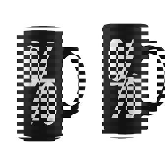 PERCENT SIGN PERCENTAGE SYMBOL RATIO PUNCTUATION MARK Graphic Print Coffee Mug - Monsterry