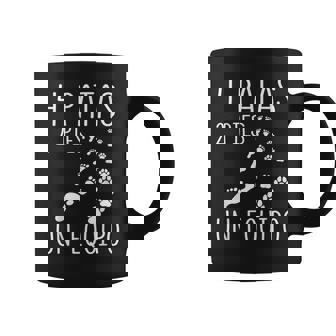 Perros Divertido Dueño De Perro 4 Patas 2 Pies Un Equipo Taza de café - Regaloses