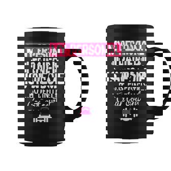 My Personal Trainer Is Awesome But Can't Count Gym Coffee Mug - Monsterry
