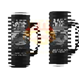 Pesca Wtf Where's The Fish Fisherman Taza de café - Regaloses