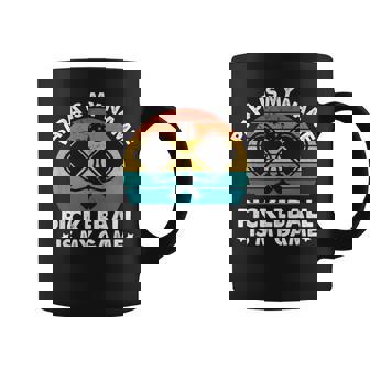 Pickleball Dad Quote Father Pickleball Vintage Papa Coffee Mug - Monsterry