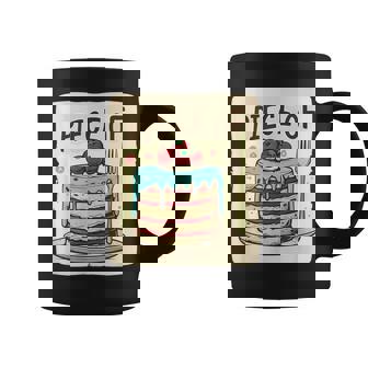 Piece Of Cake Outfit -Adults Kids Small Modern City Cartoon Lightweight Classic Fit Crew Neck Short Sleeve Graphic Print Coffee Mug - Monsterry