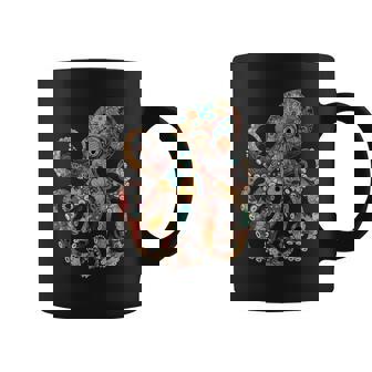Pieuvre Floralintage Fleurs Calamar Plongée Sous-Marine Tasse - Cadeauxyz