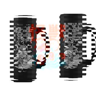 Pieuvre Japonaise Kaiju Samouraï Kaiju Kanagawa Wave Japon Tasse - Cadeauxyz