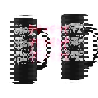 Pink Bow And Ribbon Cute Graphic For Girl Women Coffee Mug - Thegiftio