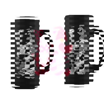 Pink Love Gnome Hearts Valentine's Day Valentines Coffee Mug | Mazezy