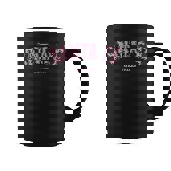 Pink Santa Fe New Mexico NM Varsity Style On Santa Fe Graphic Print Coffee Mug - Monsterry