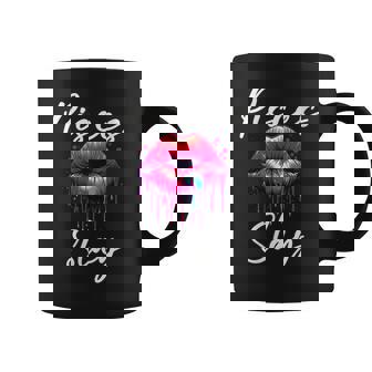 Pisces Slay Horoscope Zodiac Sign Lips Paint Graphic Print Coffee Mug - Monsterry