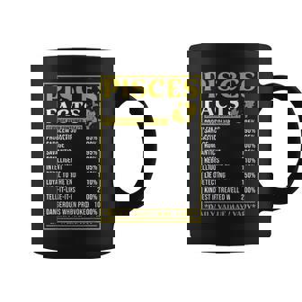 Pisces Zodiac Facts Zodiac Facts Funny Pisces Graphic Print Coffee Mug - Monsterry