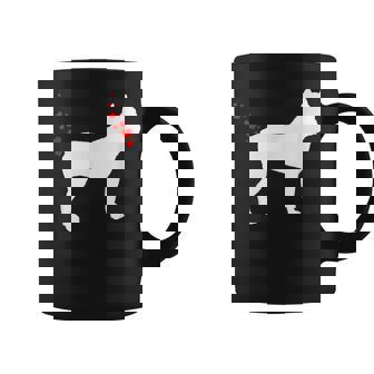 Pitbull Dog Owner Valentines Day Heart Farts Graphic Print Coffee Mug - Monsterry