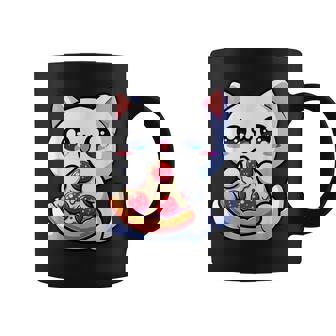 Pizza Cat Kawaii Anime Cute Japanese Kawaii Adorable Neko Graphic Print Coffee Mug - Monsterry