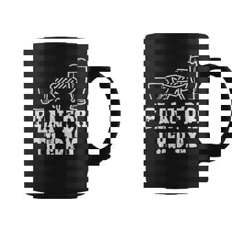Plan For The Day Coffee Bbq Barbecue Grilling Dad Men Coffee Mug - Monsterry