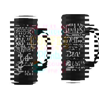 Plants And Coffee Plant Lady Gardening Garden Houseplants Graphic Print Coffee Mug - Monsterry