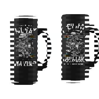 I Still Play With Blocks Racing Shirt Maintenance Man Graphic Print Coffee Mug - Monsterry