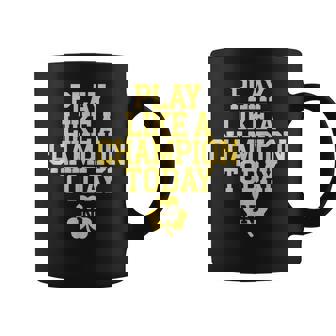Play Like A Champions Todays Black Adults Humor Enthusiasts Coffee Mug | Mazezy