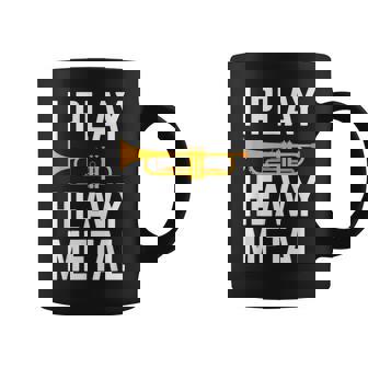 I Play Heavy Metal Trompeta Taza de café - Regaloses