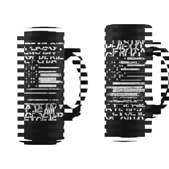 Please Don't Get Political At The Family Get Together Premium Graphic Print Coffee Mug - Monsterry